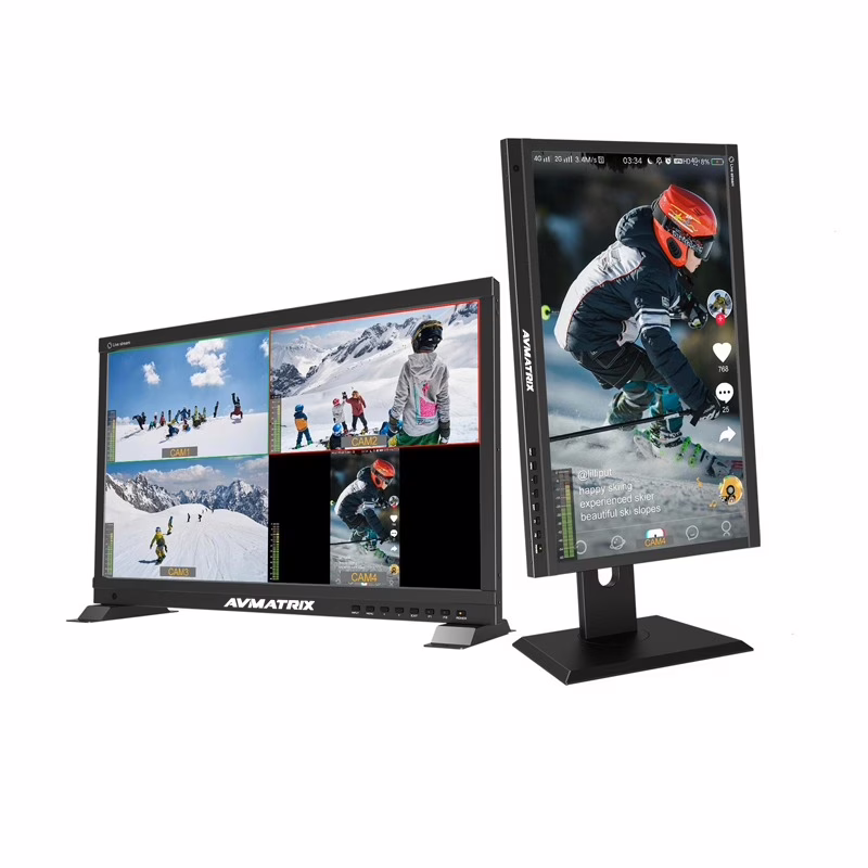 AVM-V22S Live Stream Quad Split Multiview Monitor