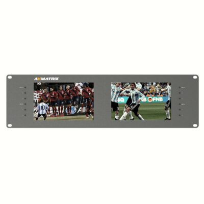 RM-7028S Dual 7 inch 3RU rackmount SDI monitor