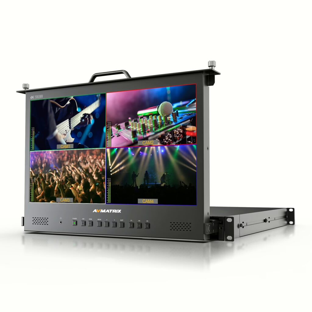 AVM-R1731S 17.3 inch 3G-SDI 1RU Pull-out rackmount monitor