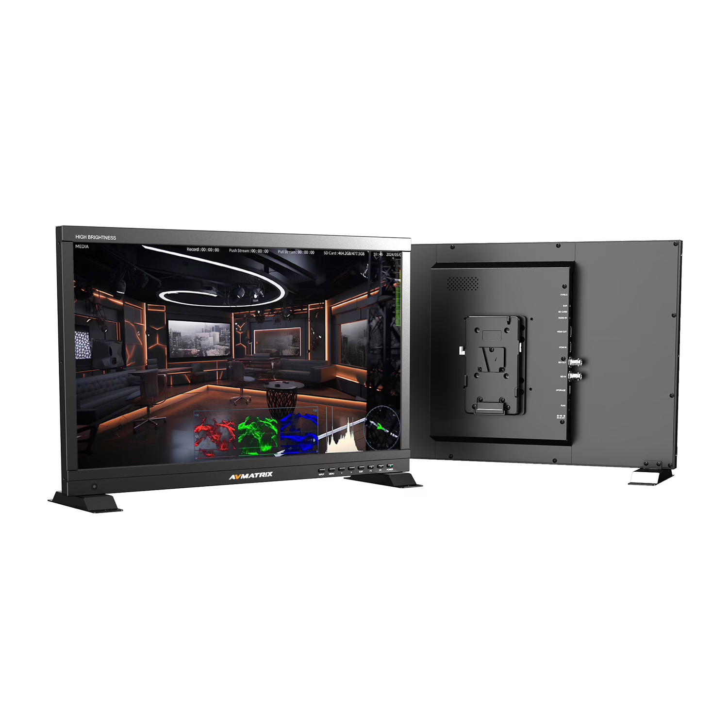 avm-v22s-e-21-5-inch-1000-nits-high-brightness-live-stream-recording-monitor