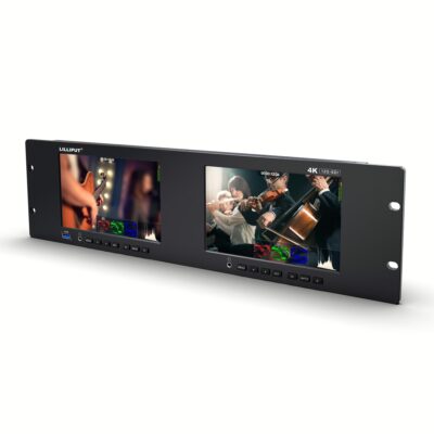 AVM-R7-12G Dual 7 inch 3RU rackmount monitor with 12G-SDI /HDMI 2.0